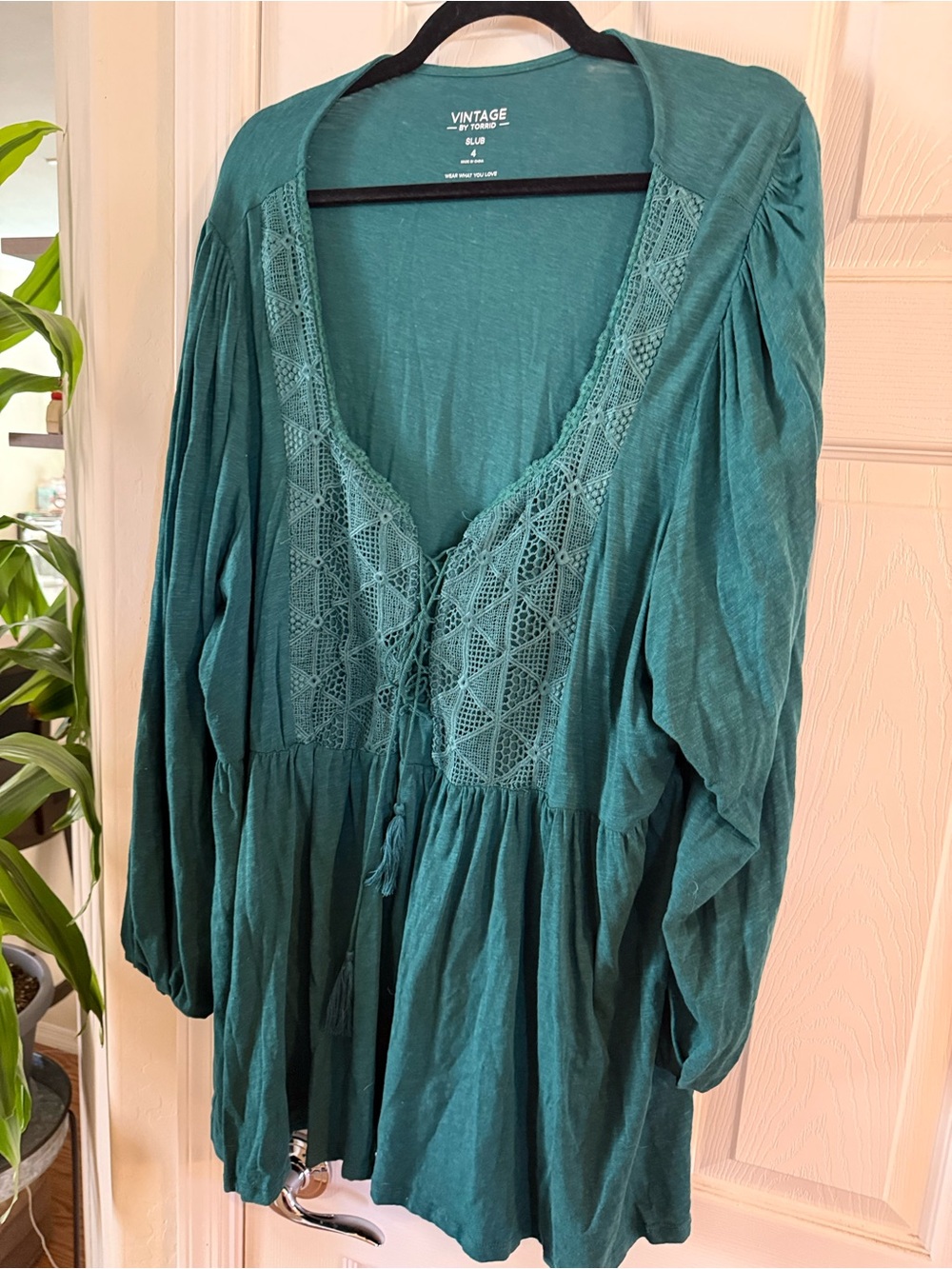 torrid Teal Vintage Slub Tee